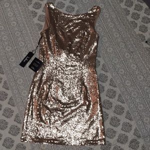 Rose Gold Sequin Dress